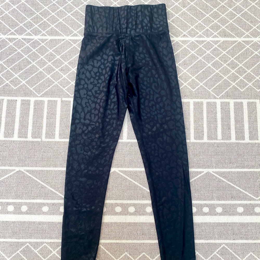 Carbon38, 7/8 leopard Takara shine leggings black
